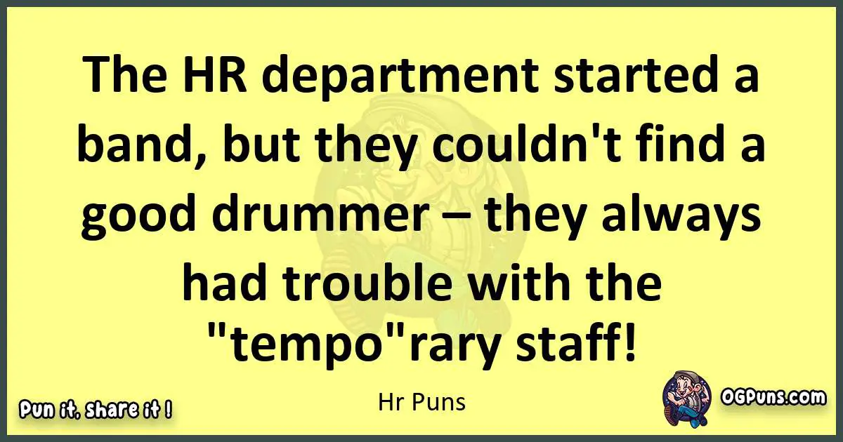 Hr puns best worpdlay