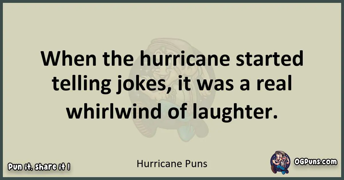 Hurricane puns text wordplay