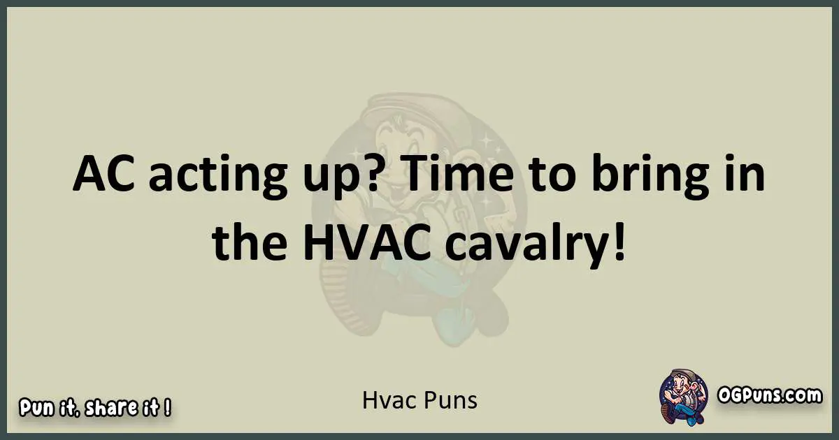 Hvac puns text wordplay