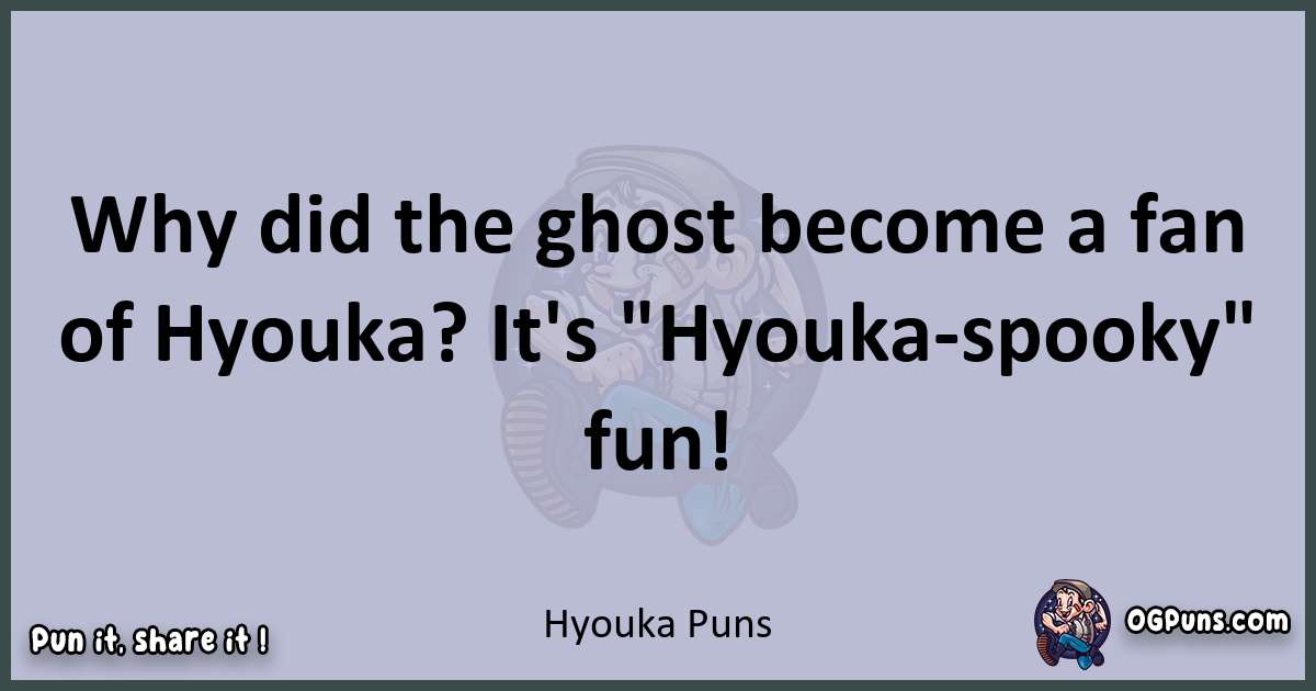 Textual pun with Hyouka puns