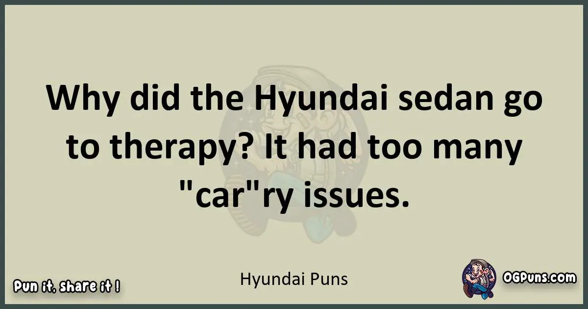 Hyundai puns text wordplay