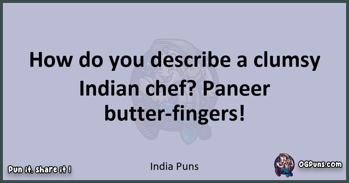 Textual pun with India puns