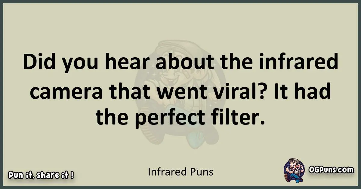 Infrared puns text wordplay