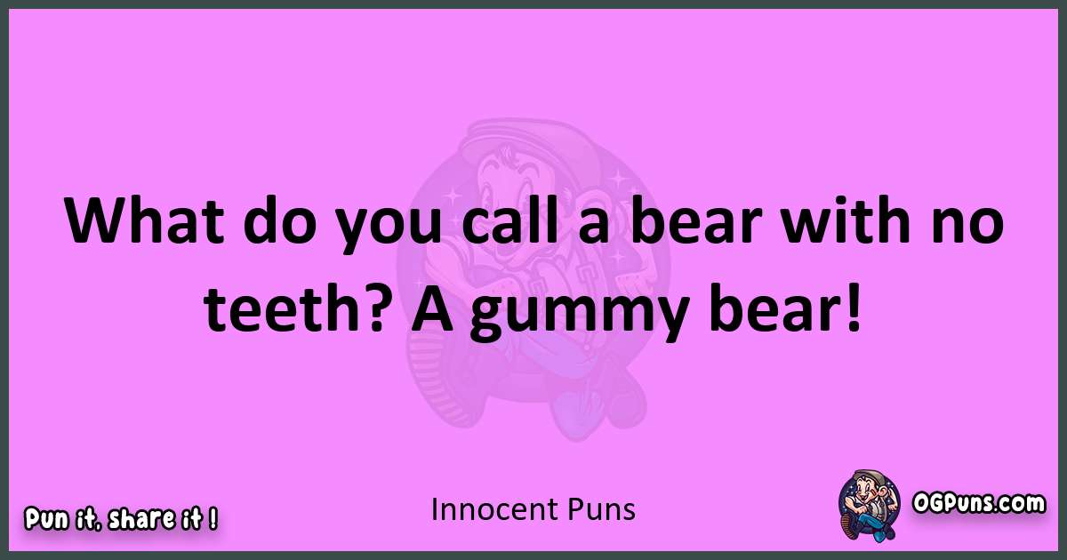 Innocent puns nice pun