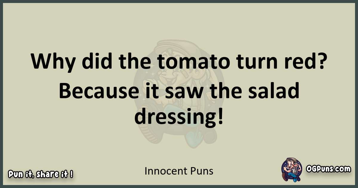 Innocent puns text wordplay