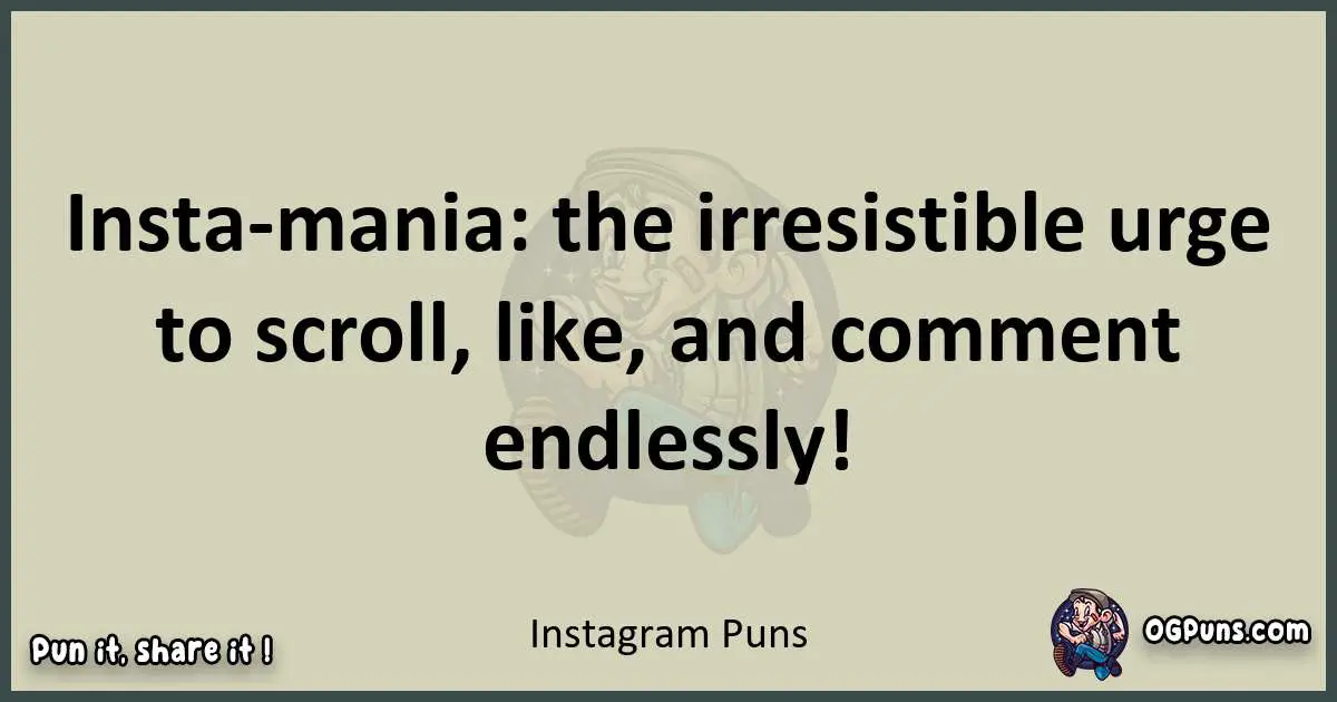 Instagram puns text wordplay