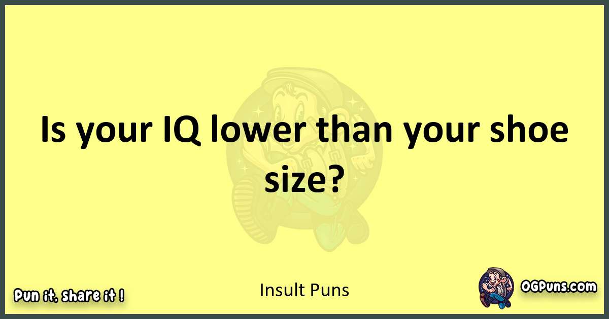 Insult puns best worpdlay