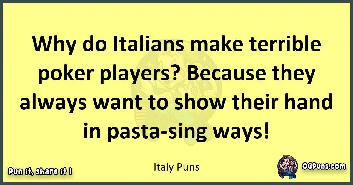 Italy puns best worpdlay