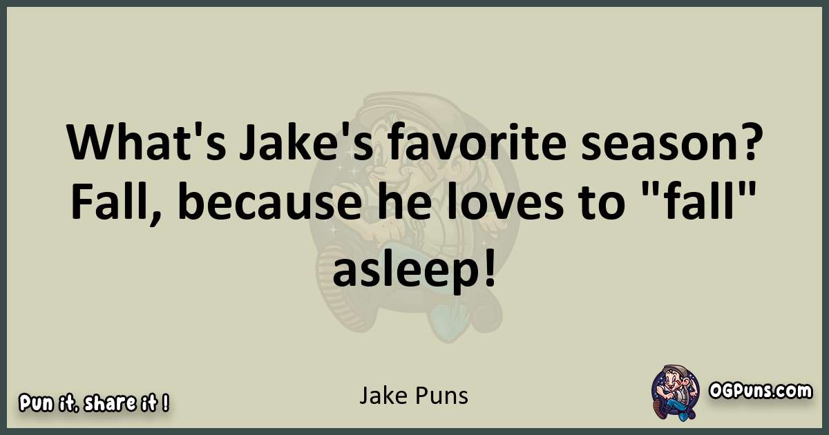 Jake puns text wordplay