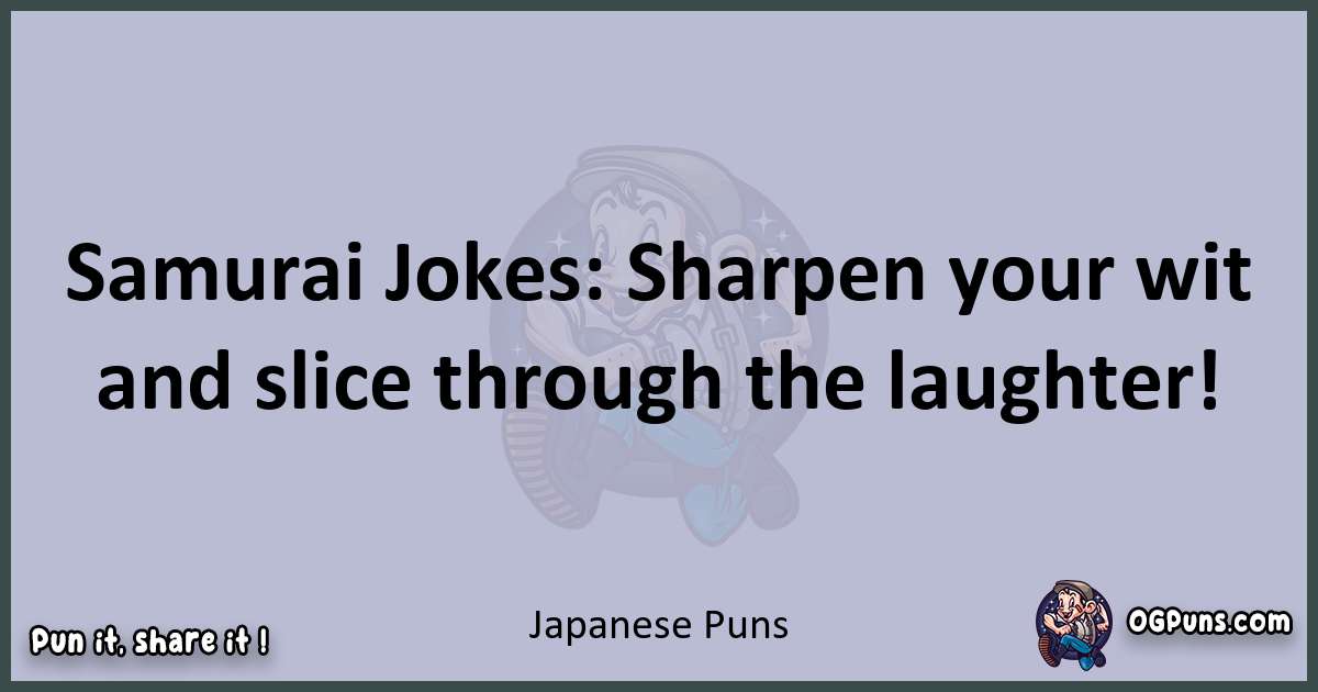 Textual pun with Japanese puns