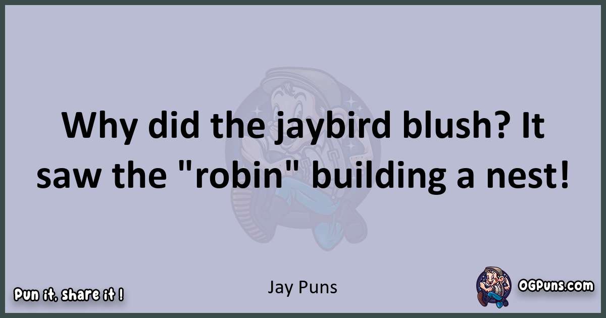 Textual pun with Jay puns