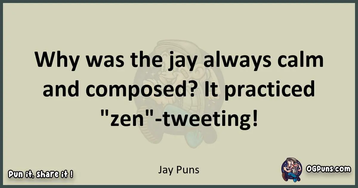 Jay puns text wordplay