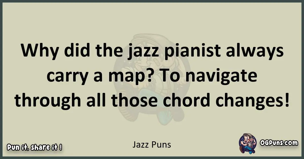 Jazz puns text wordplay