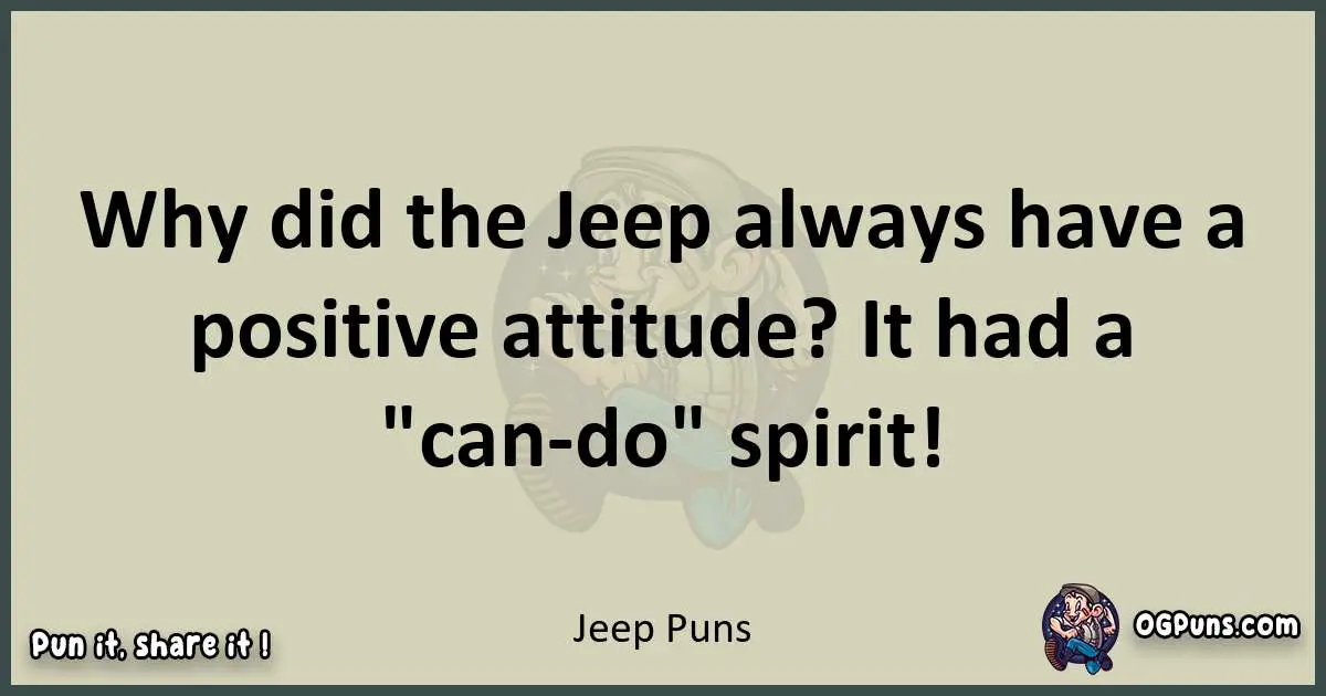 Jeep puns text wordplay