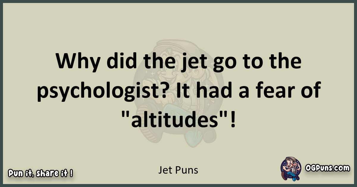 Jet puns text wordplay