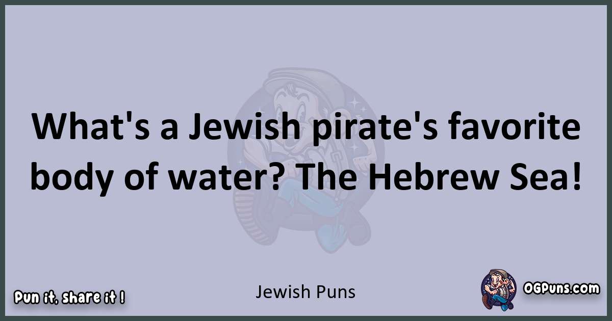 Textual pun with Jewish puns