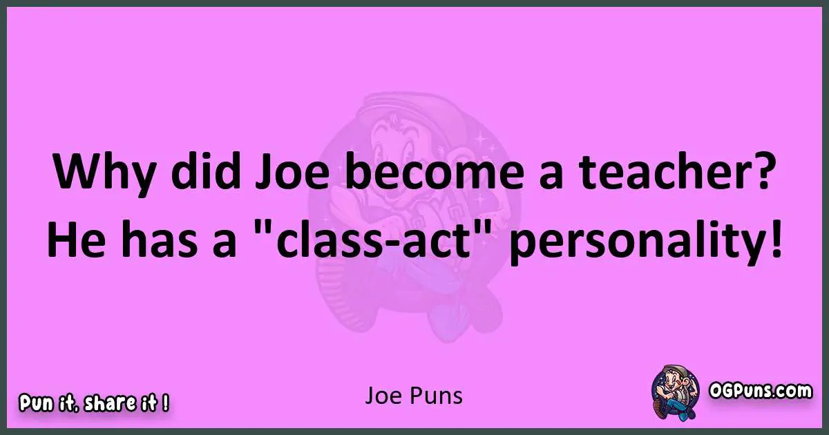 Joe puns nice pun