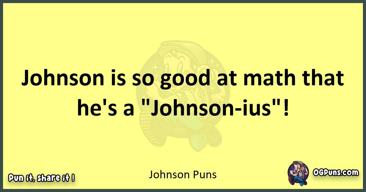 Johnson puns best worpdlay