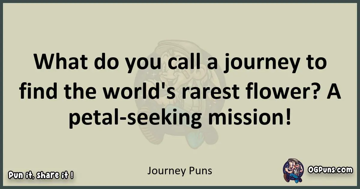 Journey puns text wordplay