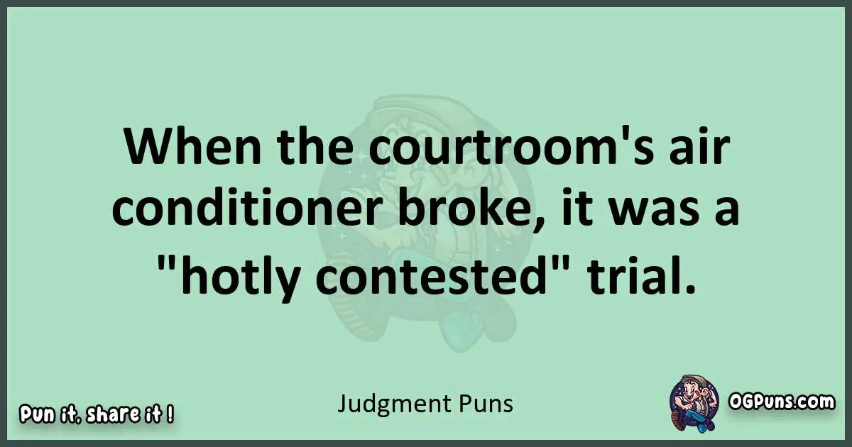 wordplay with Judgment puns