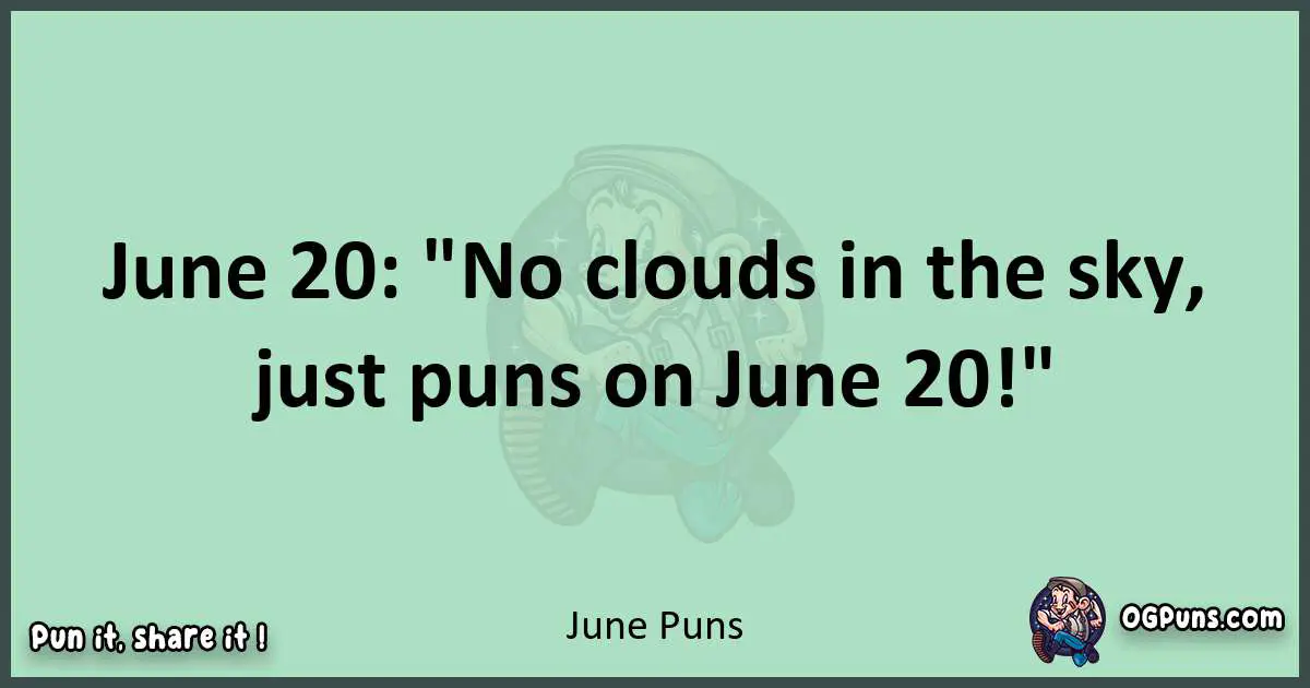 wordplay with June puns