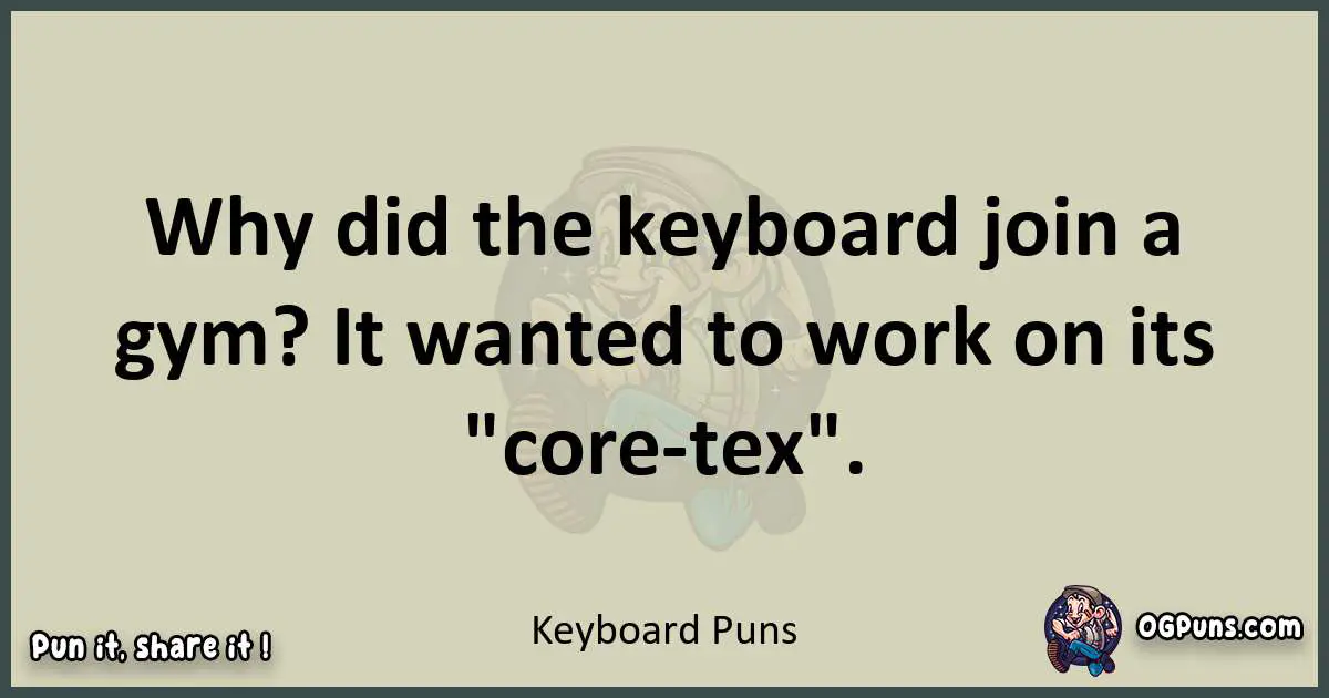 Keyboard puns text wordplay