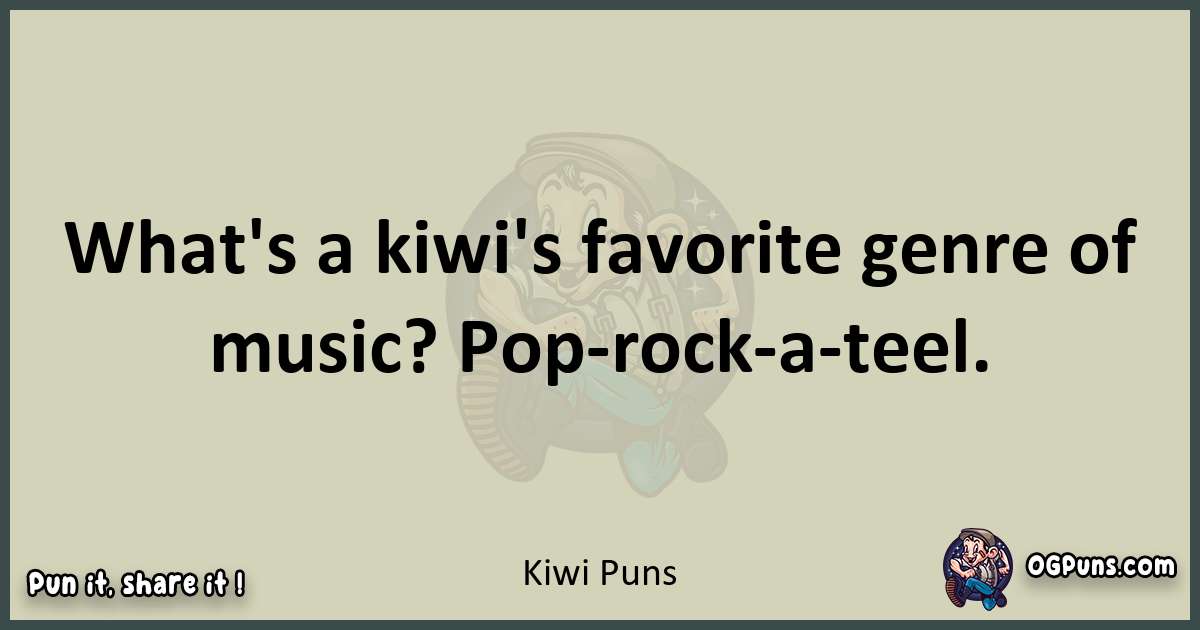 Kiwi puns text wordplay