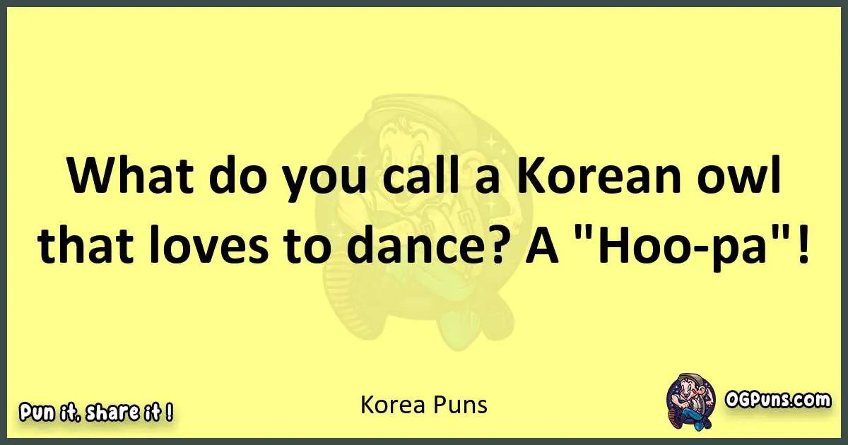 Korea puns best worpdlay