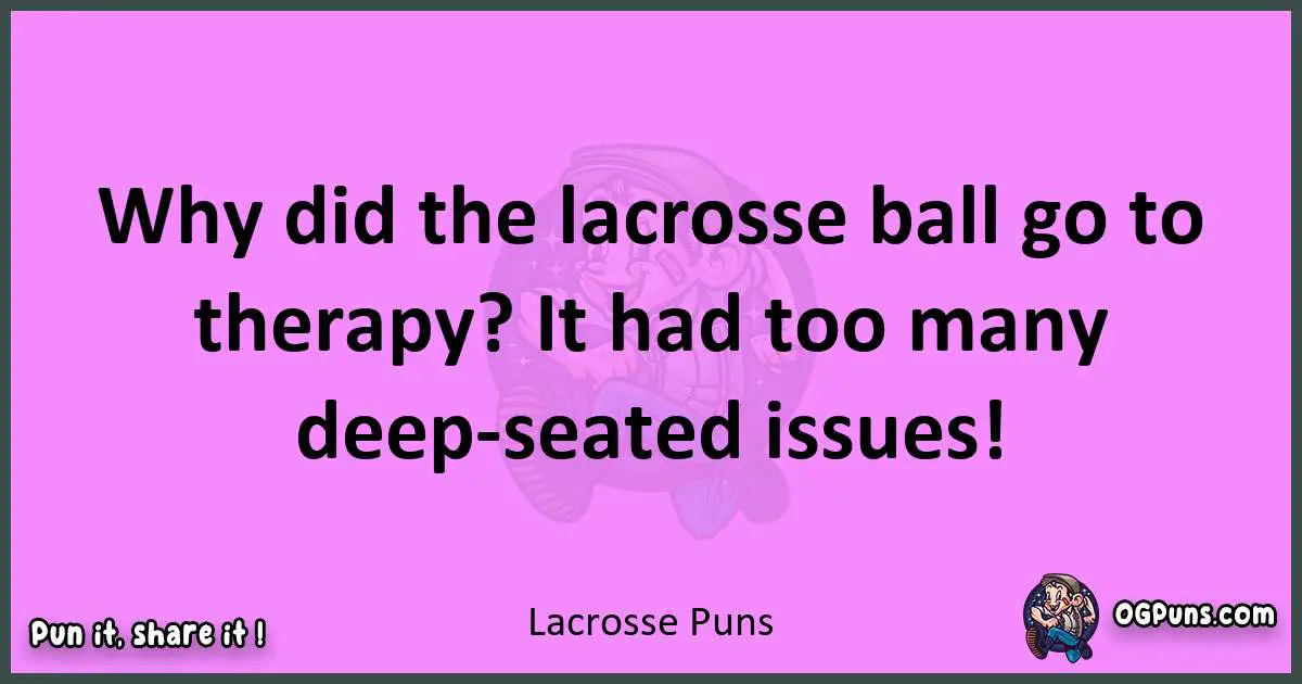 Lacrosse puns nice pun