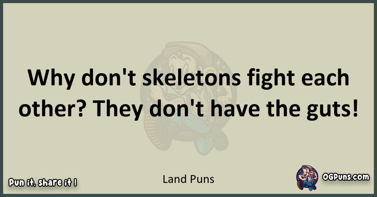 Land puns text wordplay