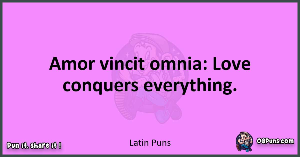 Latin puns nice pun