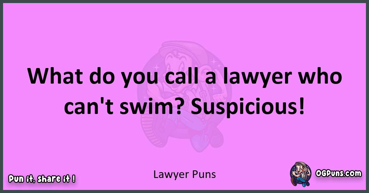 Lawyer puns nice pun