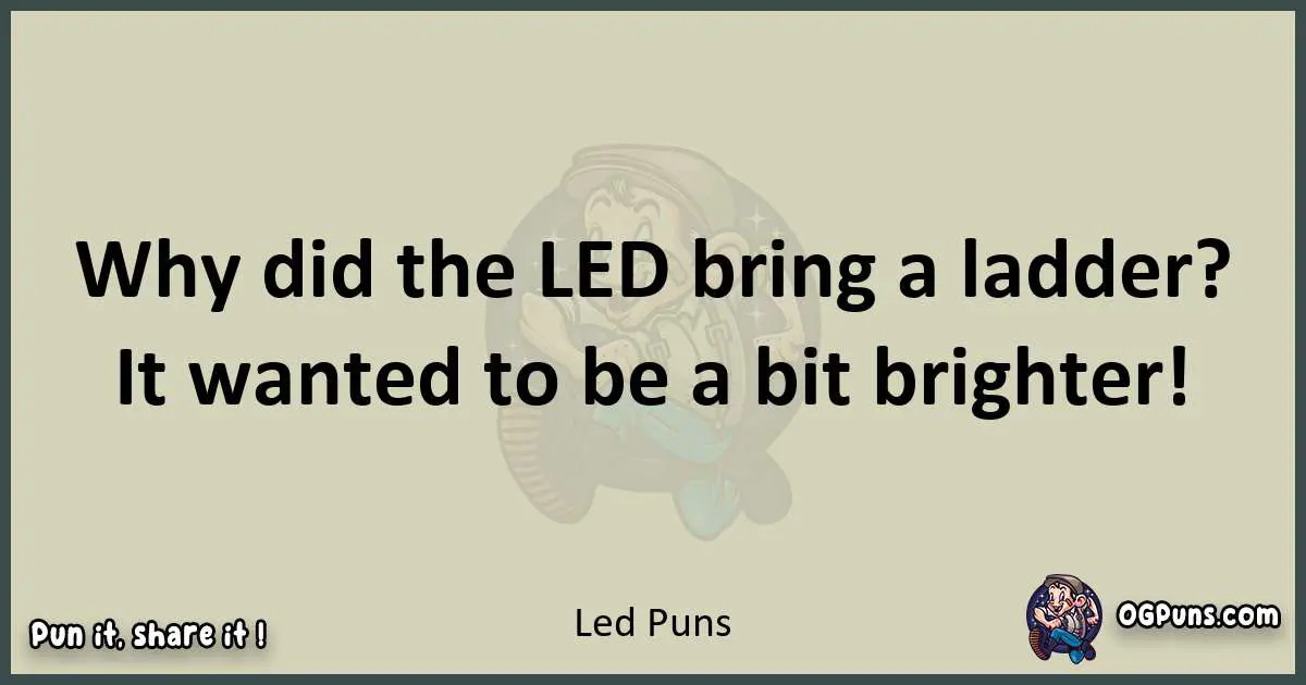 Led puns text wordplay