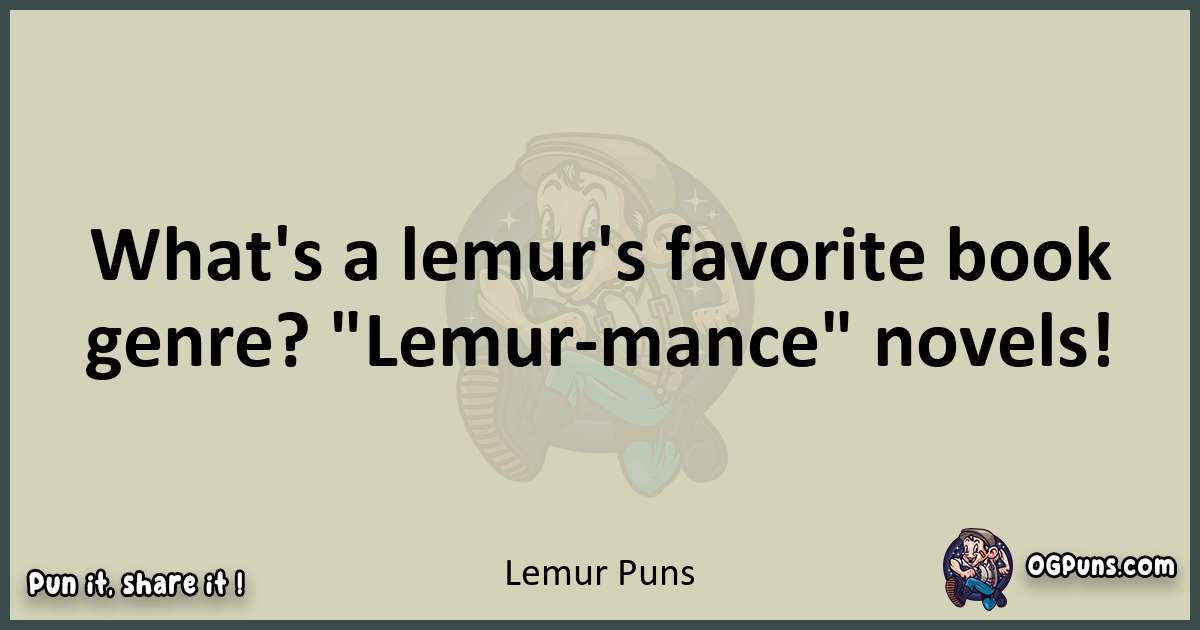 Lemur puns text wordplay