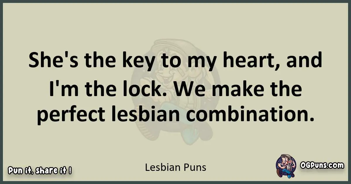 Lesbian puns text wordplay