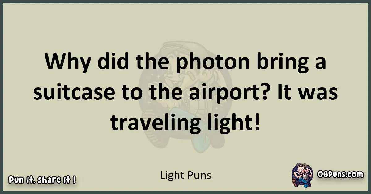 Light puns text wordplay