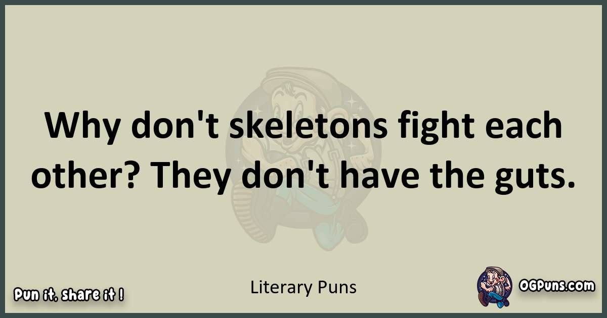 Literary puns text wordplay