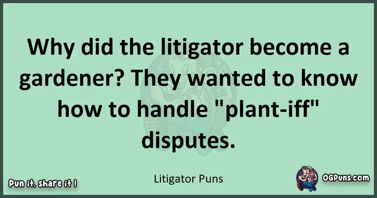 wordplay with Litigator puns