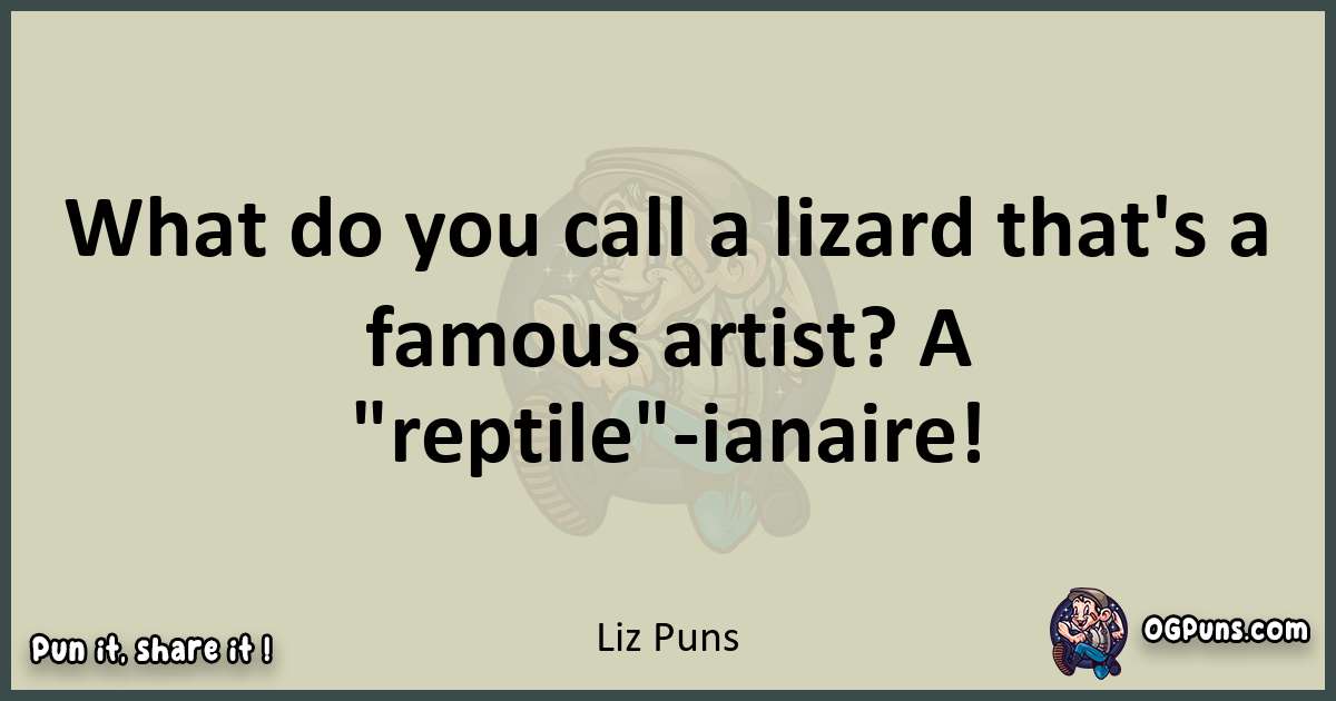 Liz puns text wordplay
