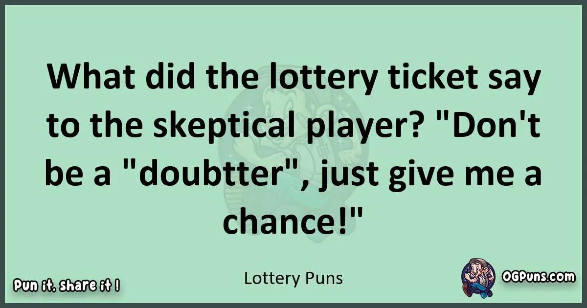 wordplay with Lottery puns