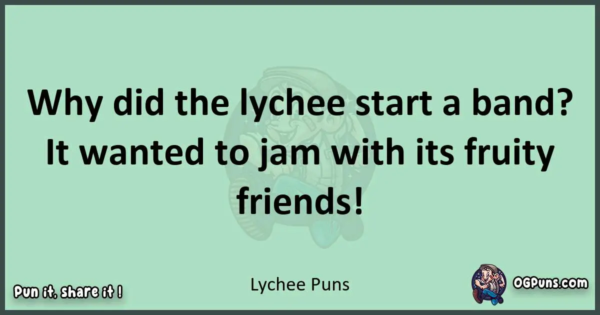 wordplay with Lychee puns