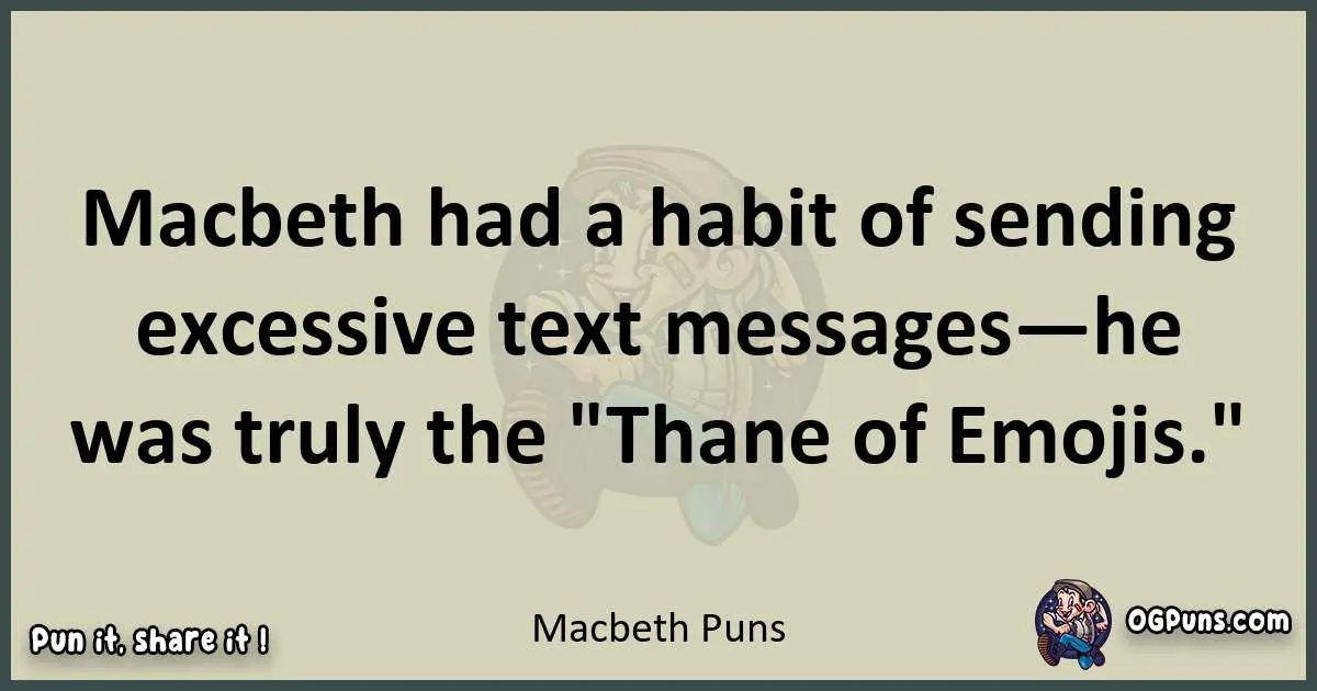 Macbeth puns text wordplay