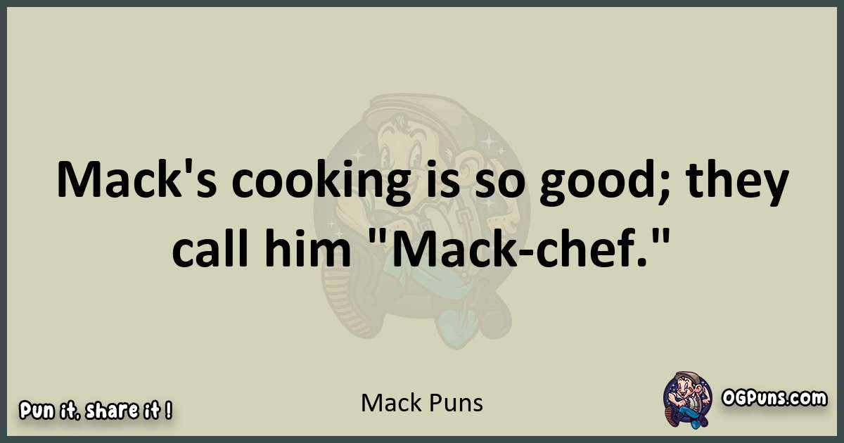 Mack puns text wordplay