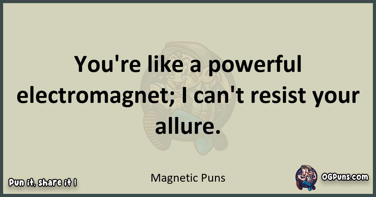 Magnetic puns text wordplay