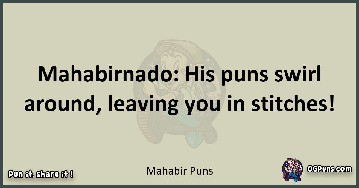 Mahabir puns text wordplay