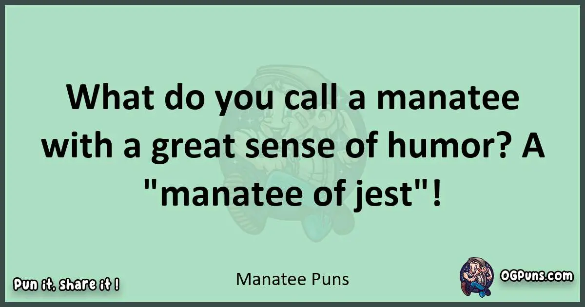 wordplay with Manatee puns