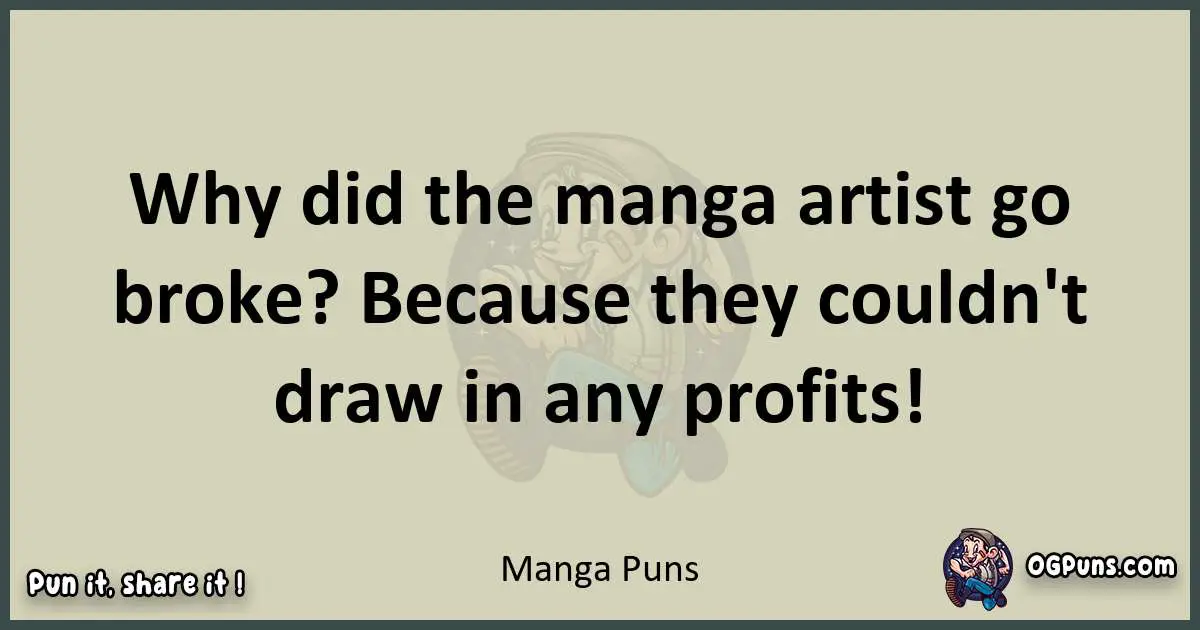 Manga puns text wordplay