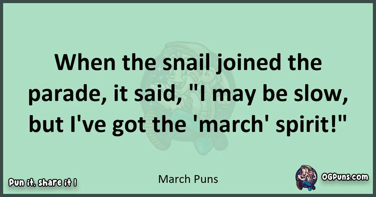 wordplay with March puns