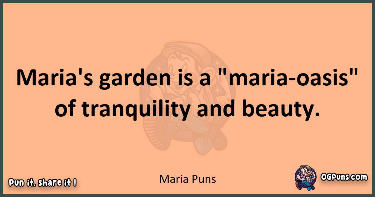 pun with Maria puns