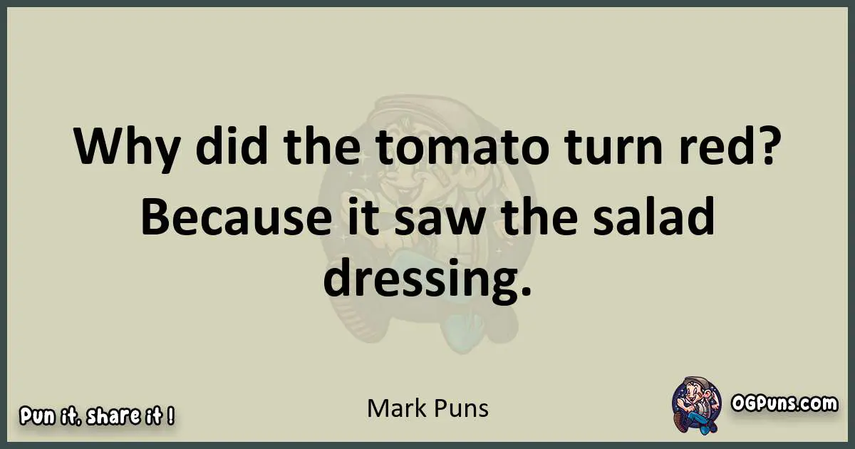 Mark puns text wordplay